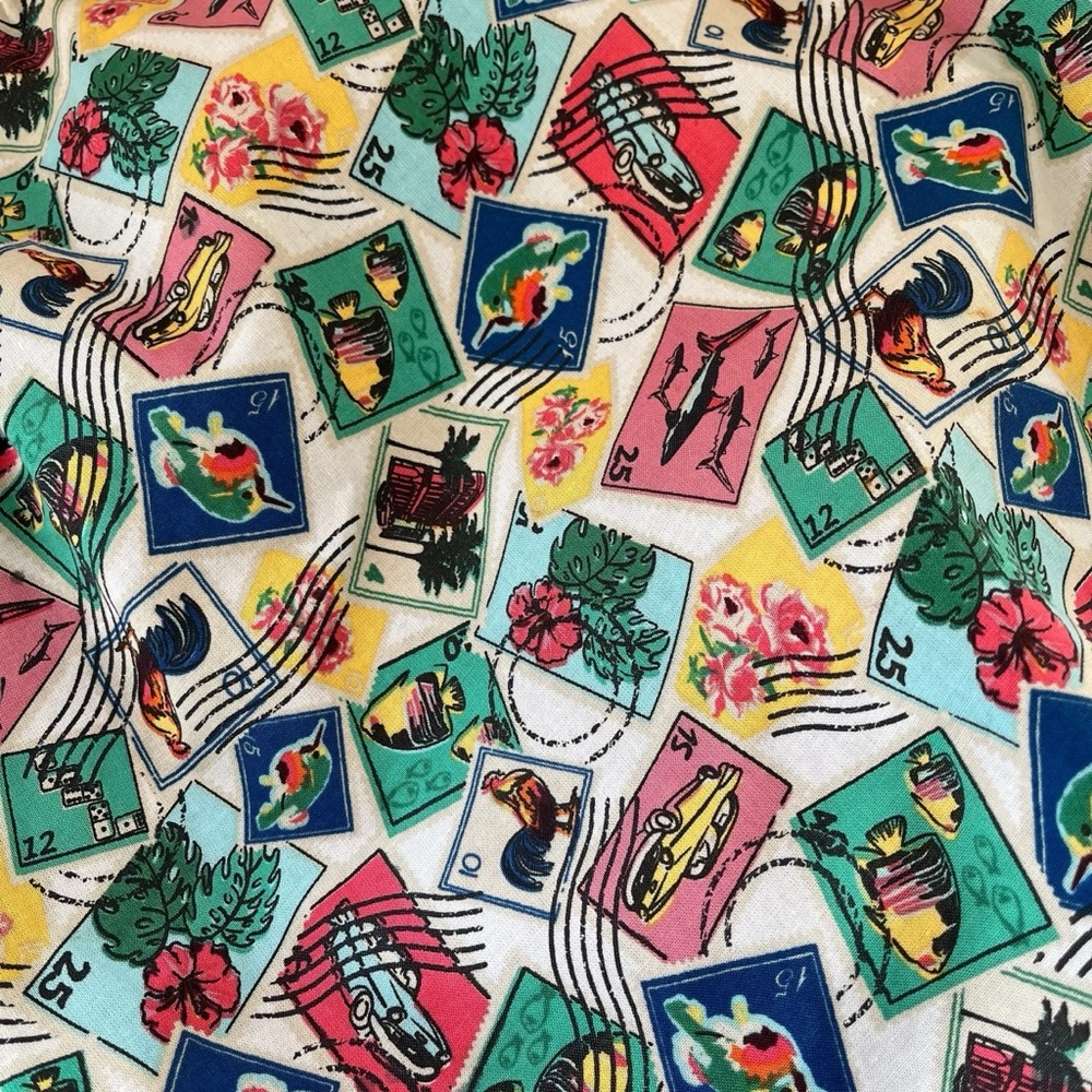 Vera Bradley Mini Ditty Cuban Stamps travel set 2 pieces - Picture 8 of 16